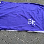 Nieuwe paarse BIT zweetdeken fleecedeken maat 195cm