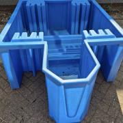 1100 liter kunststof bak