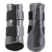 Beenbeschermers Flextrainers Glitter Zwart Zilver Full