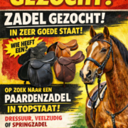 Zadel gezocht in zeer goede staat