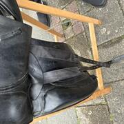 Euro Riding diamant Flexibel Point Dressuurzadel  17.5 inch
