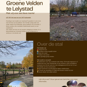 24/7 buiten stalling, per direct plek