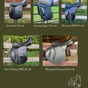 Zo goed als nieuwe zadels aangeboden 16,5, 17,5 en 18 inch