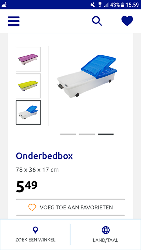 Onderbedboxen