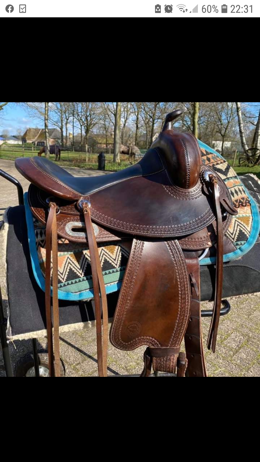 Verkocht! Te koop Silverado (semi)boomloos western zadel