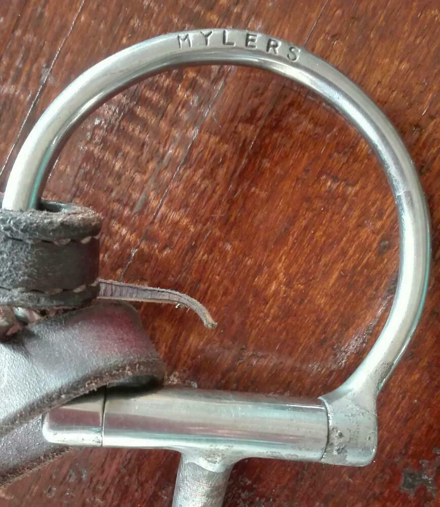 Roodbruin westernhoofdstel met Myler bit (Dring, level 2) Bokt.nl