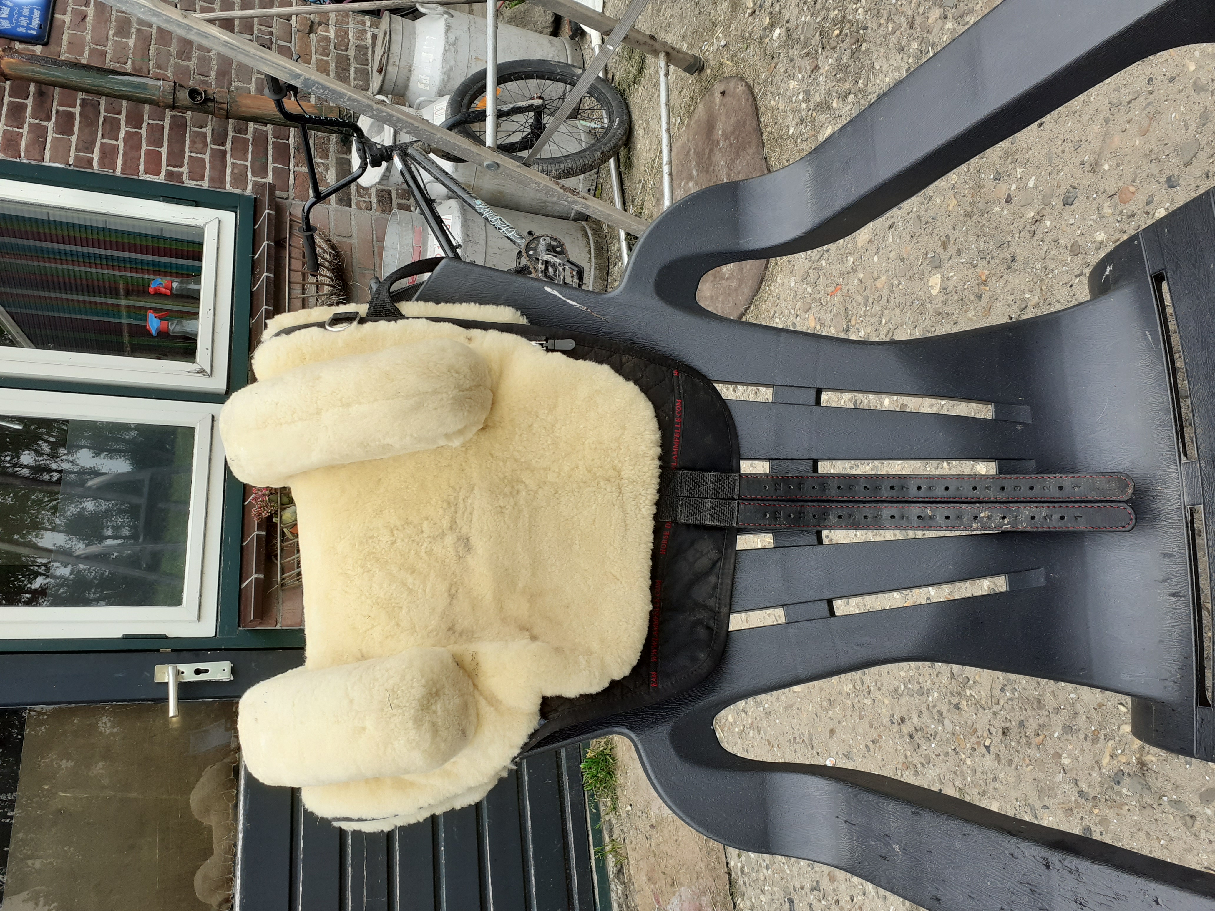 NETPROSHOP Bareback Pad velours rijden zonder zadel met zacht kunstbont Shetty/Pony/Full/XLFull, maat: pony, kleur: roze