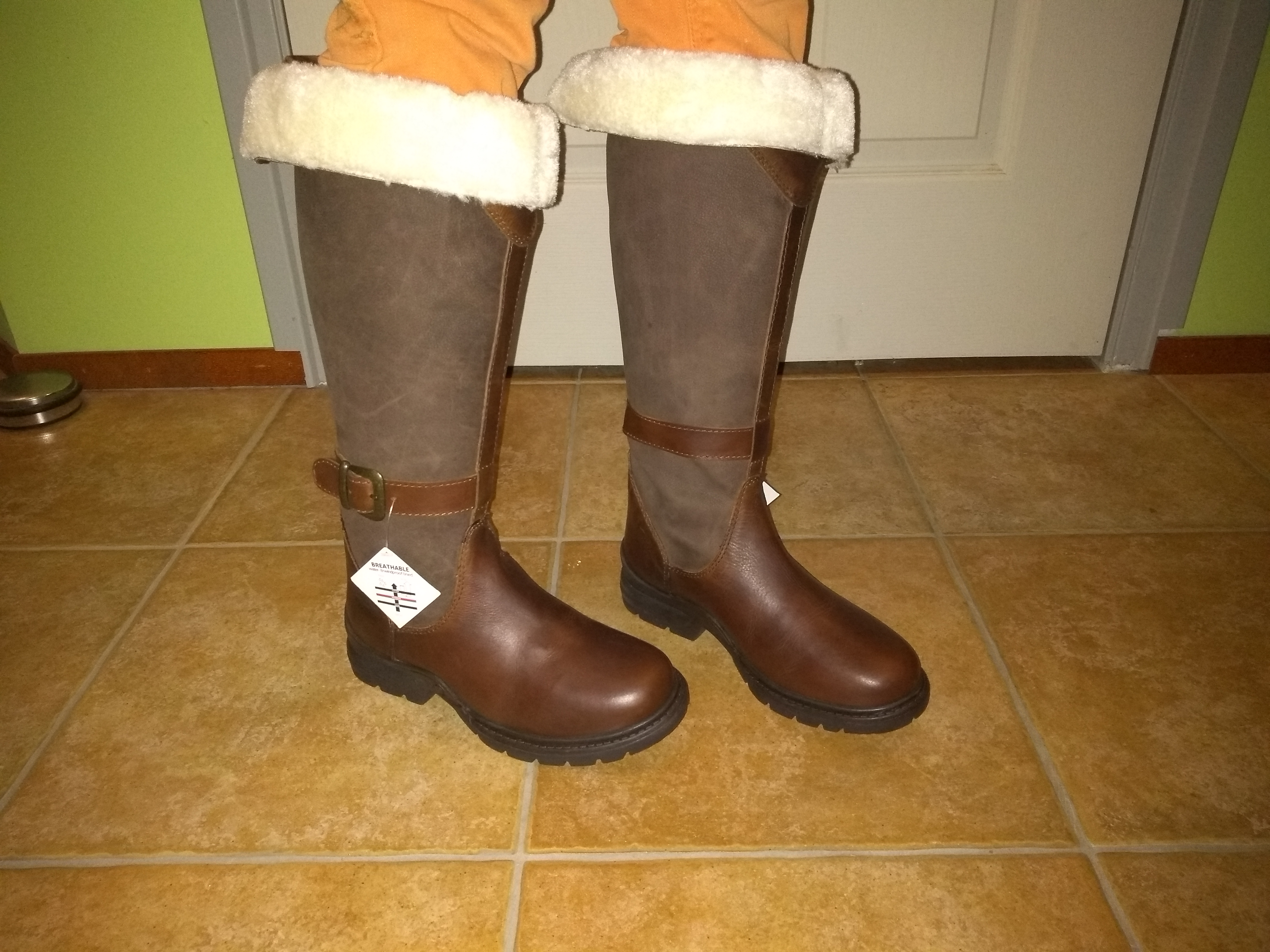 Bottes Outdoor Horka Kerry - Tige Fourrure, Semelle Caoutchouc - Bleu, Lacets - Randonnée, Trekking