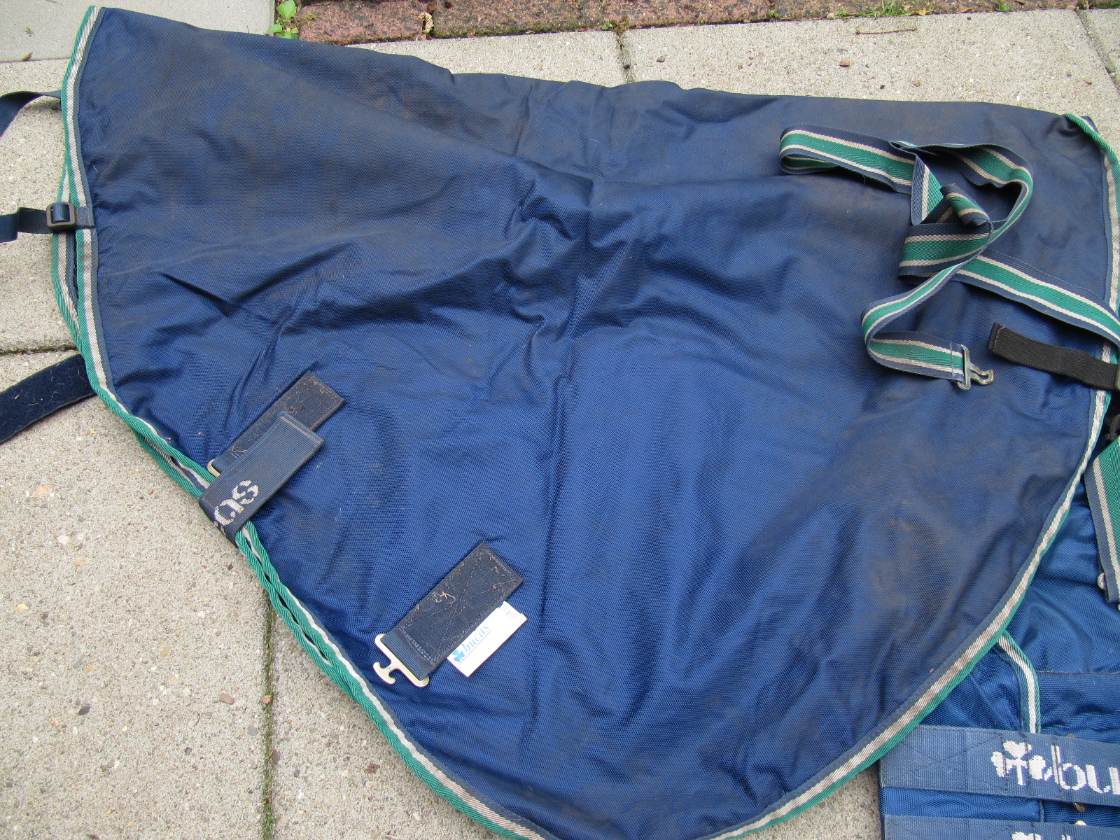 Blauwe Bucas Smartex Rain regendeken met hals maat 215! Bokt.nl