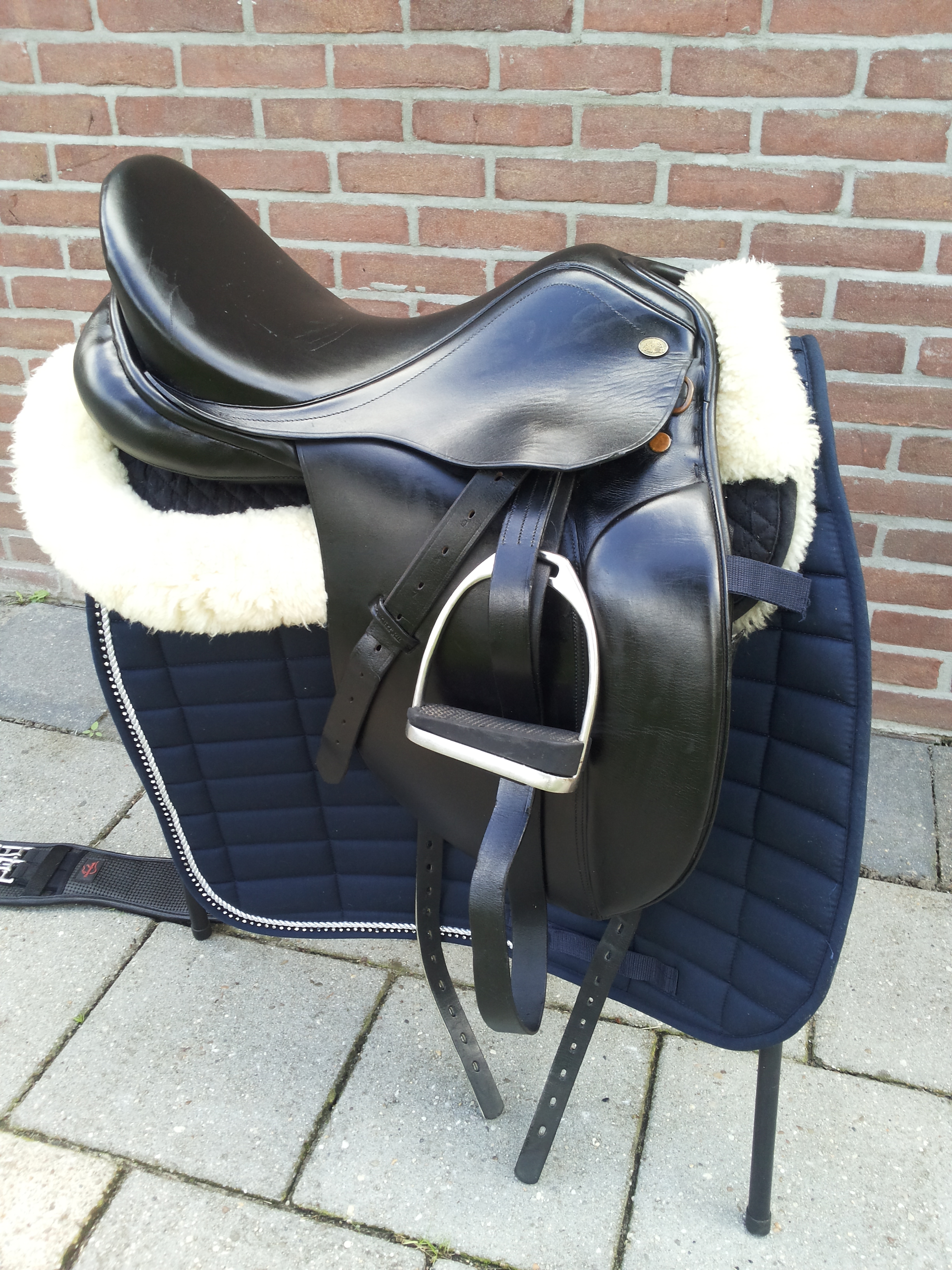 ketting Bij elkaar passen Mand knight rider colonel dressuurzadel 17 inch medium boom | Bokt.nl