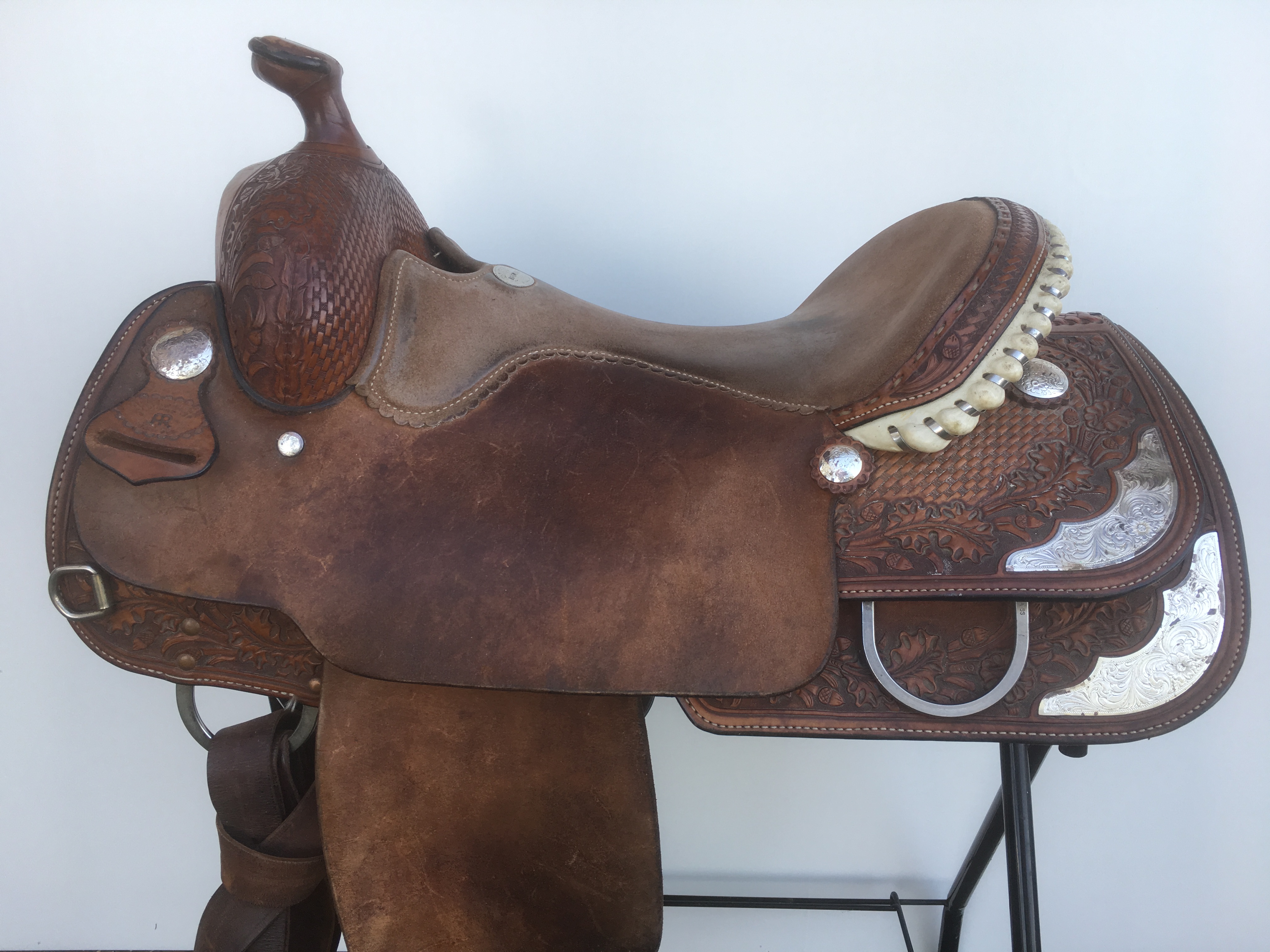 Selle Western Wade En Cuir Pour Cheval, Arbre Bois/fibre, Taille 10 à 18 Pouces - ASHMIRA
