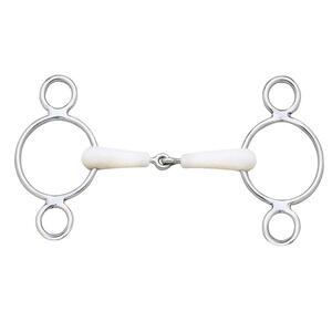 Morso Pessoa Happy Mouth A 3 Anelli Con Cannetta Rigata E Boccola Unjointed - Gag Dutch