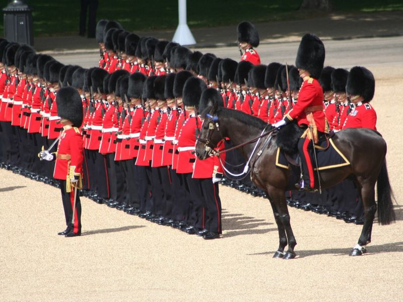 Bestand:Trooping the colour Foot guards.jpg